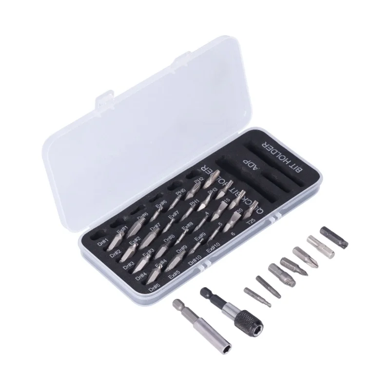 

33Pcs Damaged Screw Extractor Stripped Broken Bolt Remover Tool All Purpose HSS Hardware