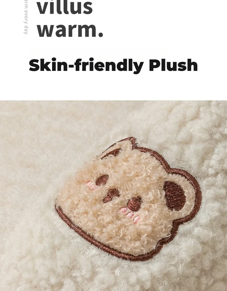 TZLDN Mode männer Hausschuhe Winter Warme Cartoon Bär Schöne Innen Weiche Sohle Nicht-slip Schlafsaal Kausalen Hause Plüsch schuhe Paar – Detail 9