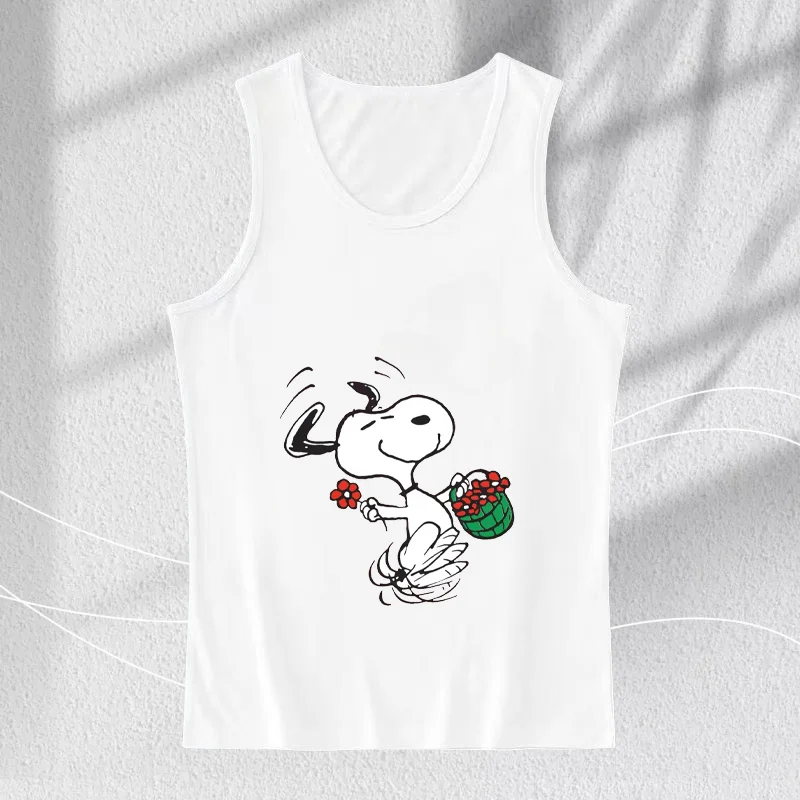 

2025 New Dog Women's Summer Sleeveless Multi functional Printed Fashion Casual Comfortable Tank Top Snoopy