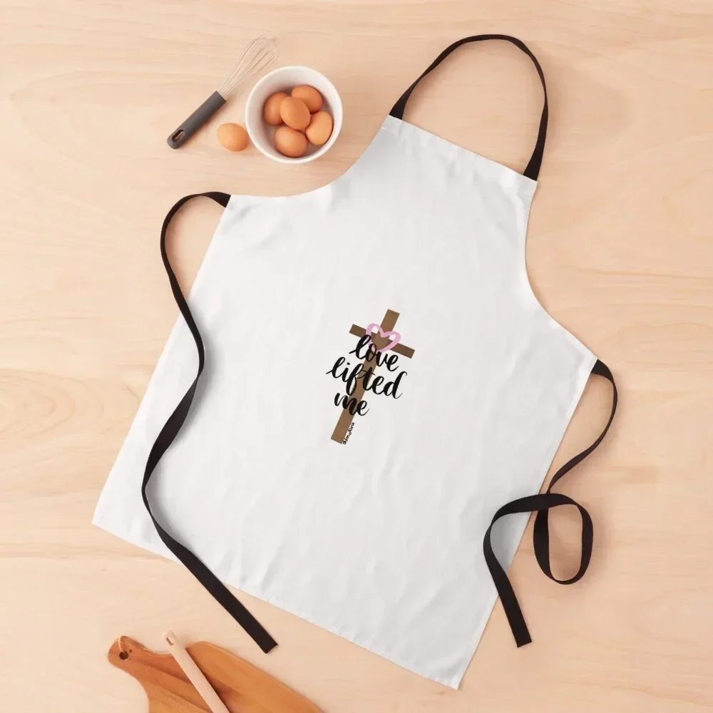 

Love Lifted Me Cross Quote Apron Hairdressing Hairdresser Accessories Novelties Kitchen And Home Women's Dress Apron