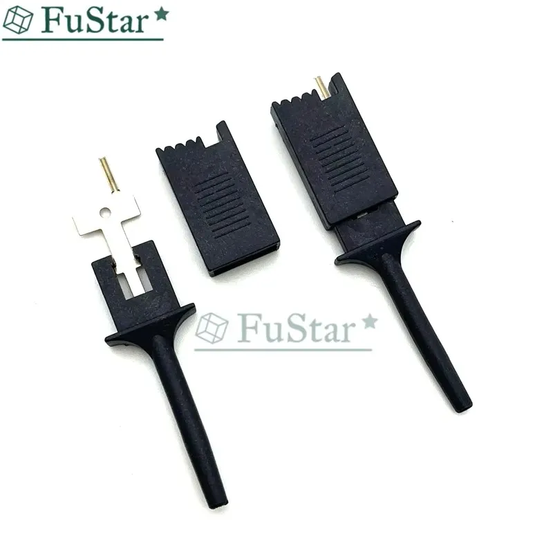 12 Teile/los Seite Nadel Test Haken Mini Grabber Kits SMD IC Test Haken Clip Jumper Sonde Logic Analysator Testen Zubehör Clip heißer – Detail 2