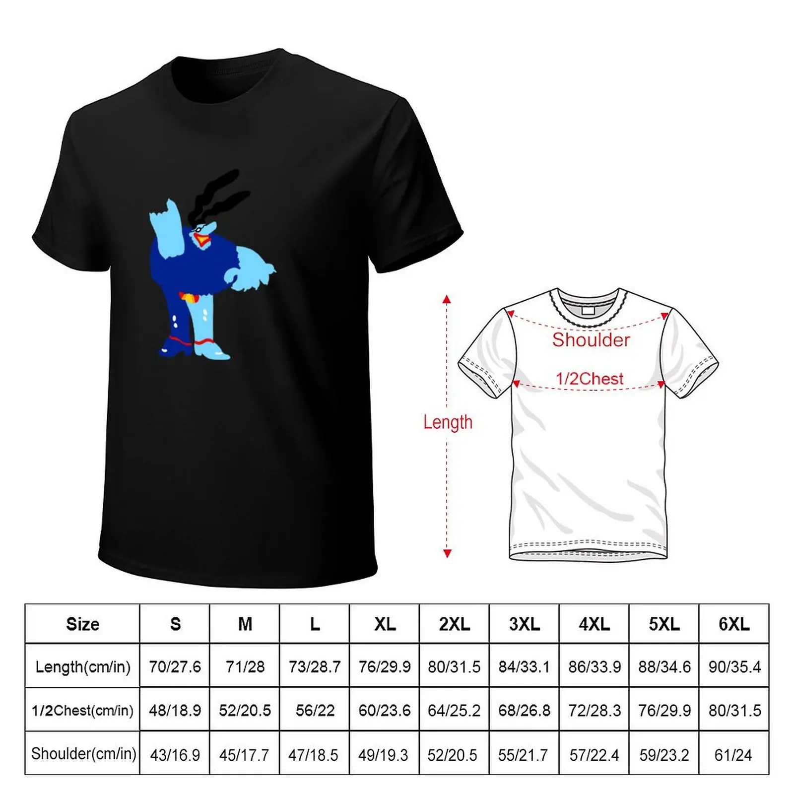 Minimal Blue Meanie T-Shirt High Quality Durable T-Shirt