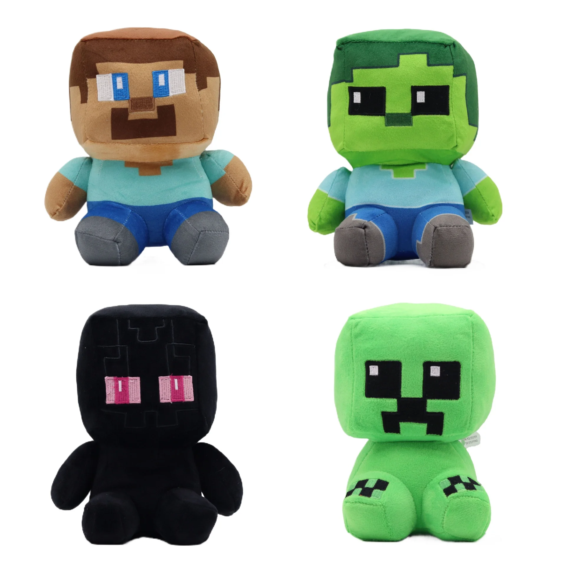 Nuevo Peluche de Minecraft de 20 cm, Muñeco de Peluche Creeper Stitch JJ Monster, Muñeco de Peluche para Máquina de Garras, Regalo de Cumpleaños para Niño, Regalo de Navidad
