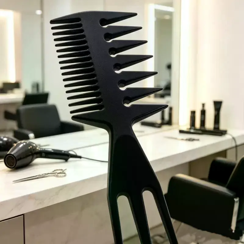 3Pcs Hair Styling Wide Tooth Comb Hair Pick Texture Comb Slicked-back Undercut Anti Static Comb Styling Comb Set For Men