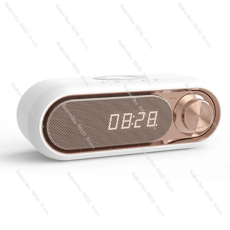 Multi-functional wireless charging speaker: 2025 new LED alarm clock speaker, Bluetooth wireless charging