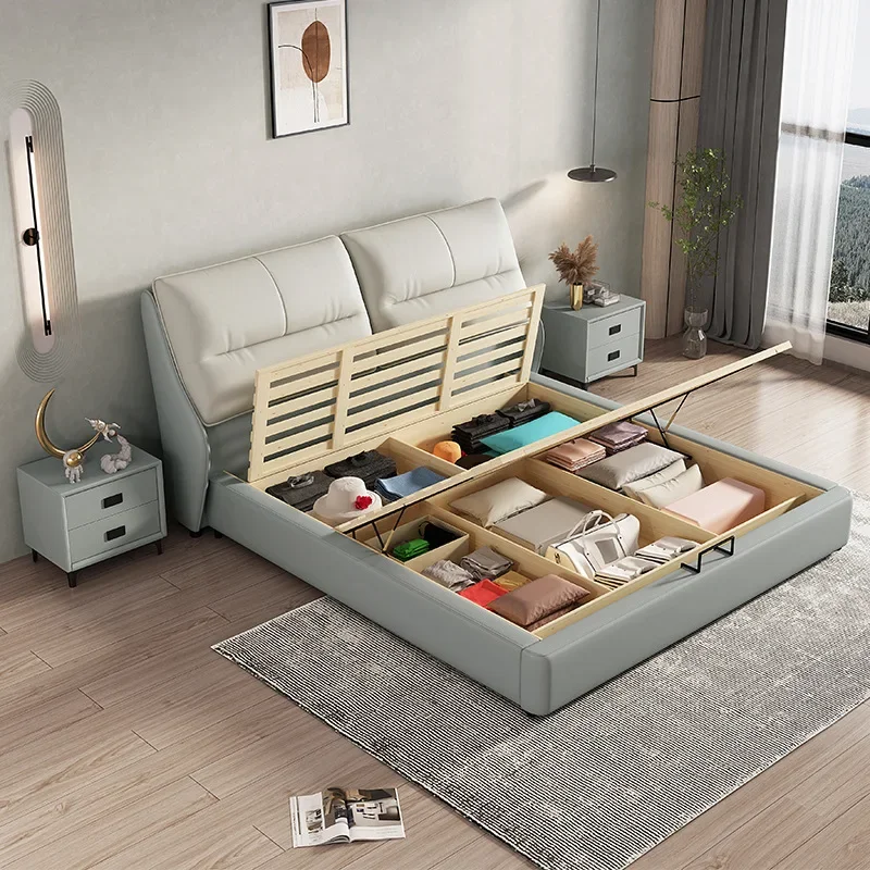 Manufactory Wholesale bedroom furniture modern king size queen wayfair bedroom sets queen Storage King Double Bed