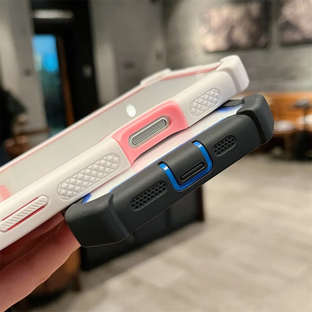 Heavy Duty Dual Layer Transparent Luxury Shockproof Durable Phone Case for iPhone 16 Pro Max 15 Plus 14 13 12 11 Protect Cover - náhled 5