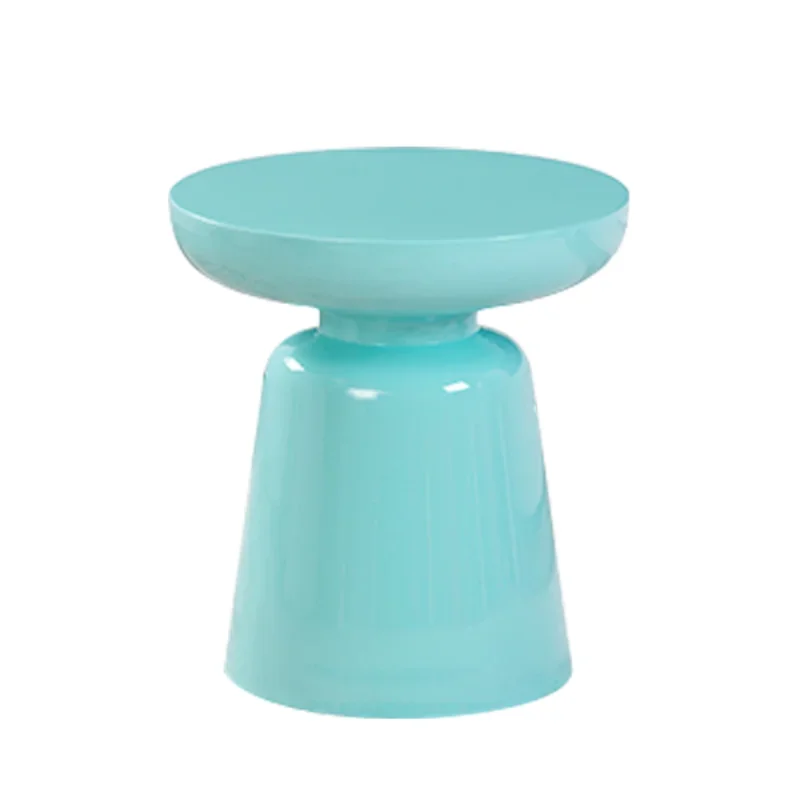 Fiberglass coffee table model room soft decoration color round table
