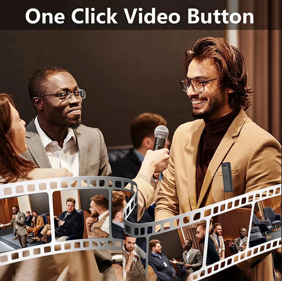 1080P كاميرا صغيرة واي فاي الأشعة تحت الحمراء للرؤية الليلية كاميرا صغيرة يمكن حملها بالجسم المحمولة الرياضة DV DVR كاميرا مراقبة مسجل فيديو