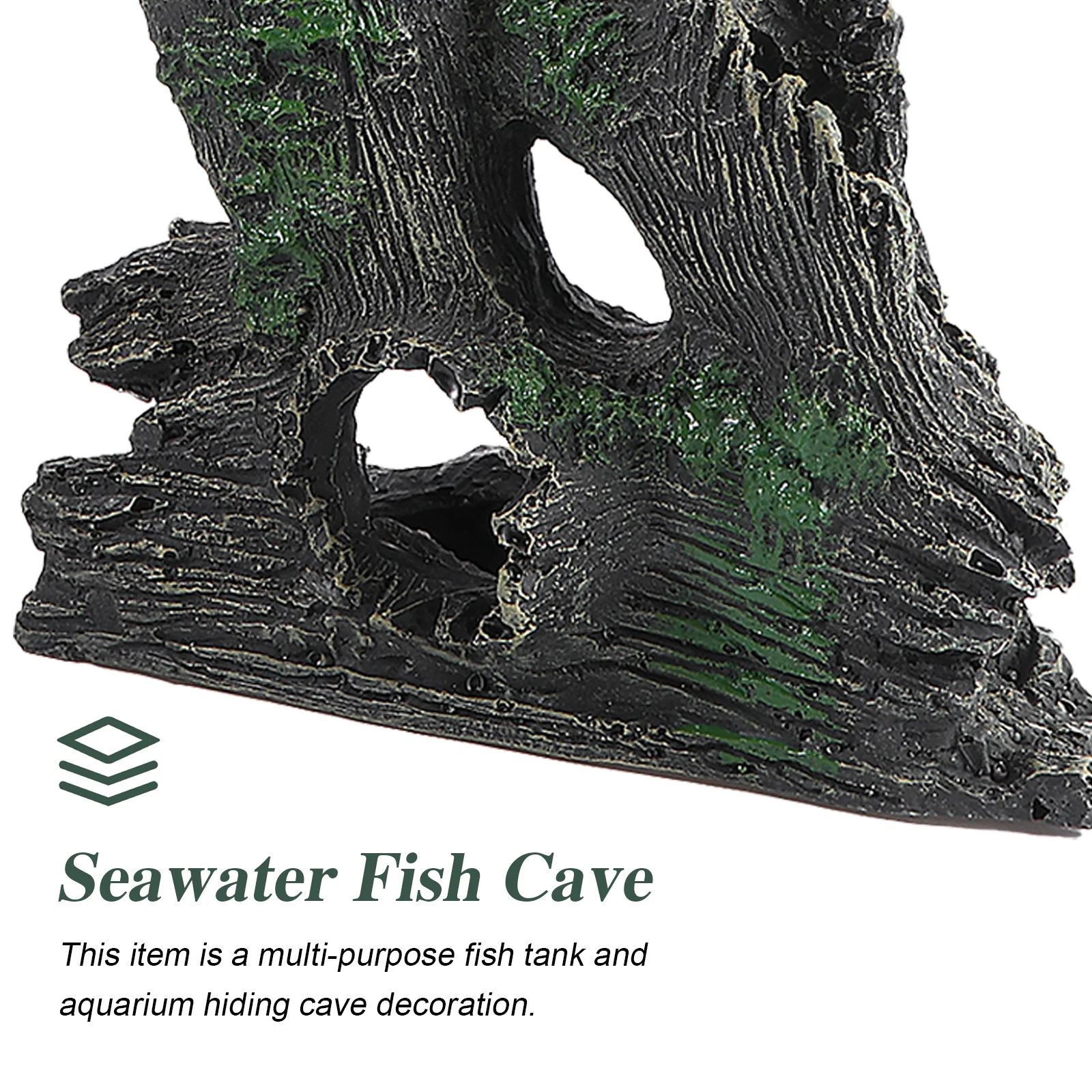 

2Pcs Aquarium Tree Stump Hiding Caves Decorative Shelter Fish Tank Ornament Natural Landscape Decor for Freshwater Shrimp Fish