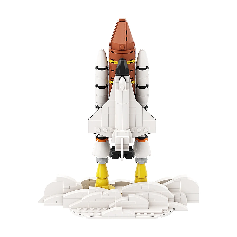 MOC SPACVIER-décennie s de Construction de Fusée Spatiale, Modèle de Navette Spatiale, Briques de Bricolage, Jouets Créatifs, Cadeau pour Enfant