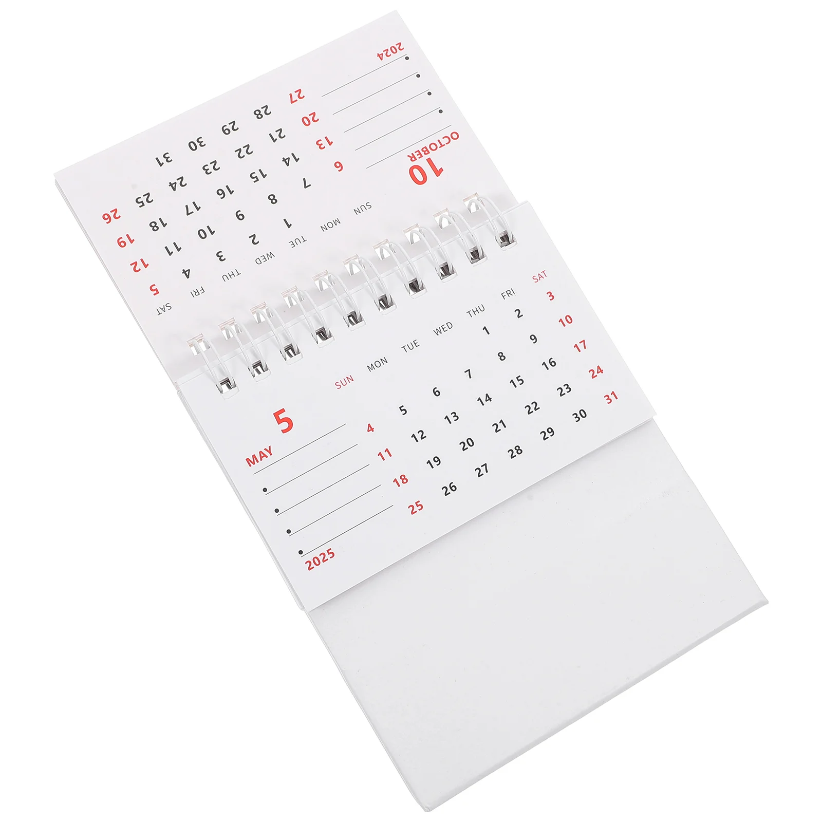 

Tabletop Calendar 2024 2025 Desk Whiteboard Standing Double Line Office Accessories