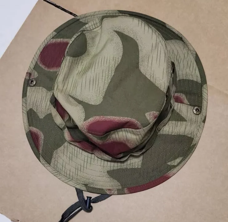 German Sumpftarnmuster Camouflage Boonie Hat Round Cap Man