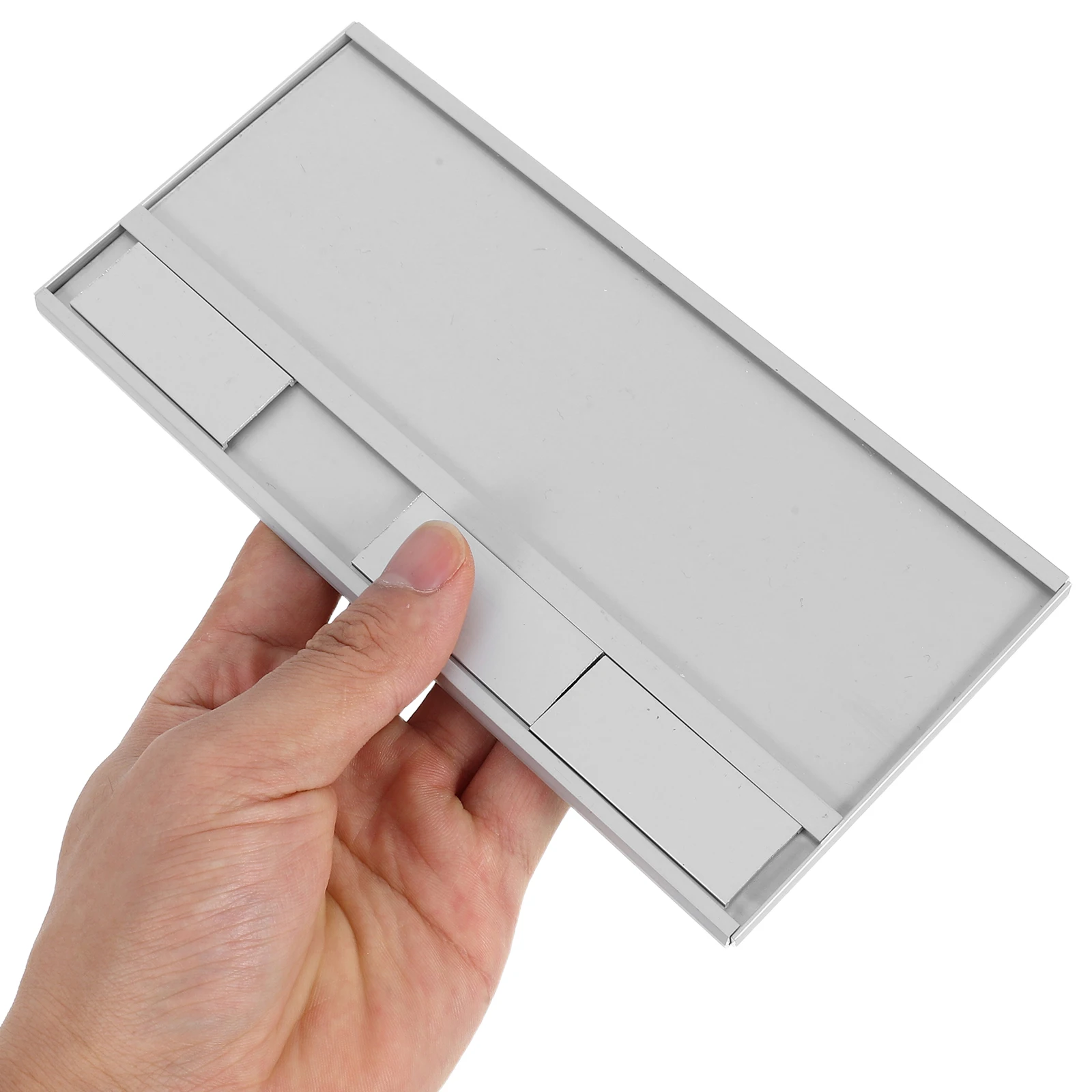 

Aluminum Alloy Office Desk Name Plate Workstation Plaque Employee Position Status Sign for Office Desk Accessories