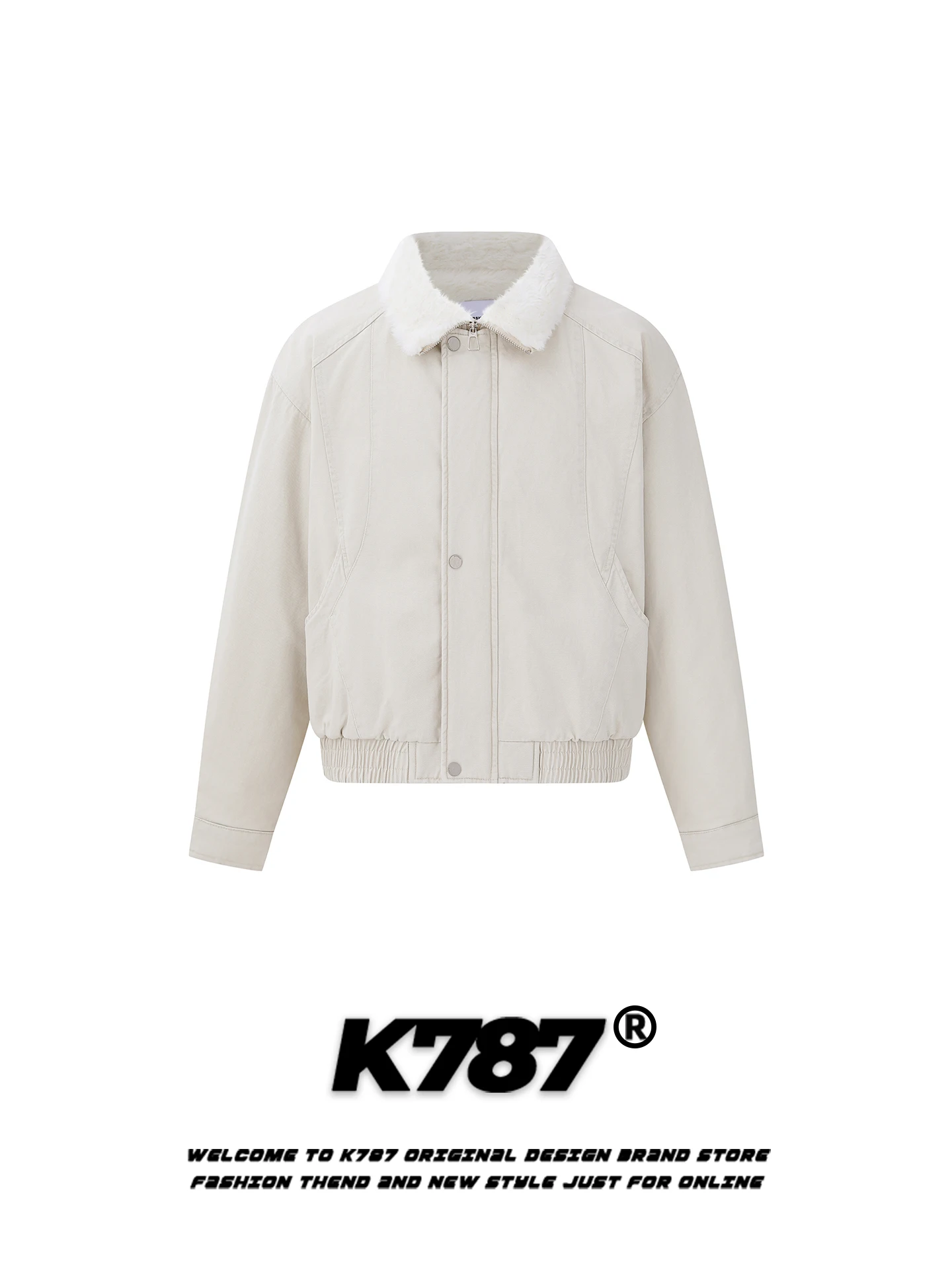 

Куртка K787 в американском ретро-стиле, утепленная, из плотного хлопка, свободного кроя, теплая, для молодежи, повседневная, на молнии, укороченная модель