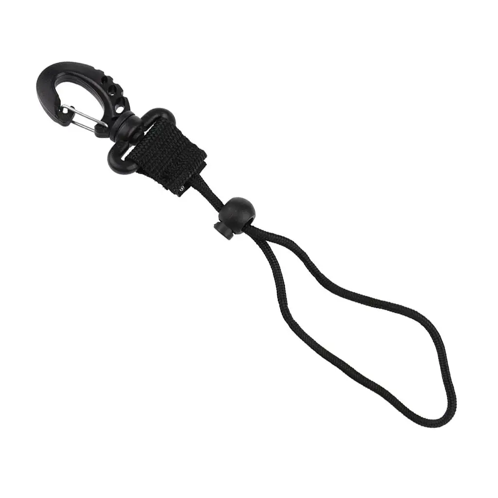 Dive Camera Lanyard Strap - Scuba Diving Flashlight Gear Holder And Pressure Clip - Adjustable & L