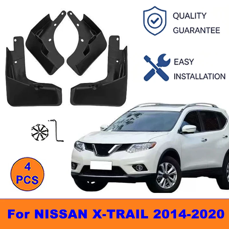 

4Pcs Mud Flaps For NISSAN X-TRAIL 2014-2020 - Splash Guards Front&Rear Wheel Fender Mudguards Car Exterior Protection Accessory