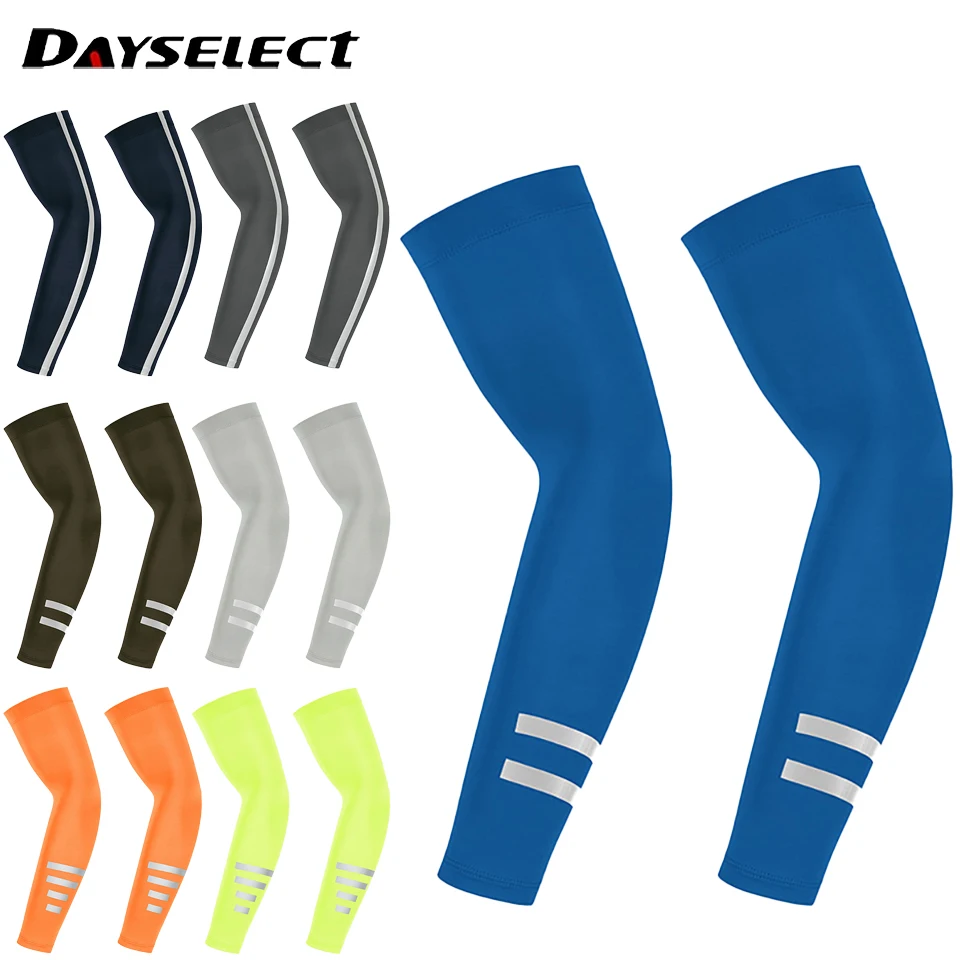 1Pair Arm Covers Breathable Quick-Drying Sun-Protective Sleeve Covers Outdoor Sports Night Running Fishing Thin Sleeve Covers