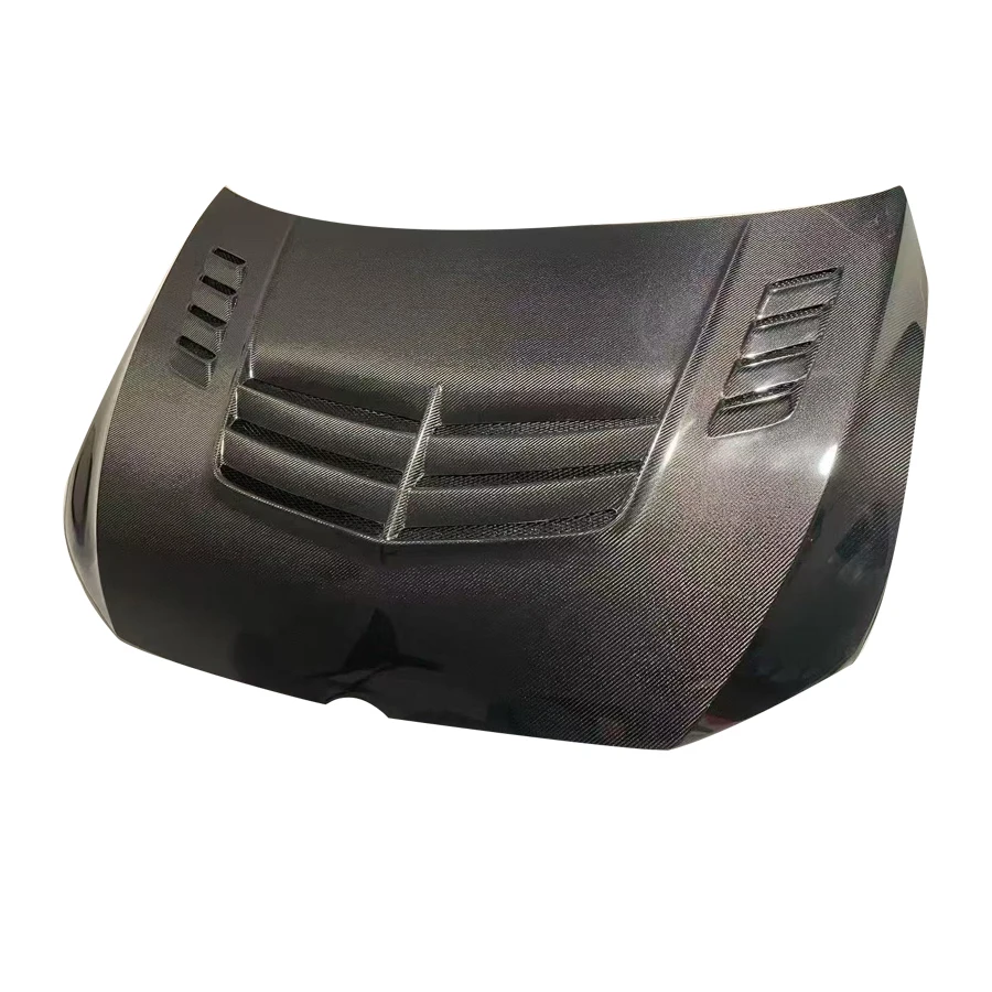 Car World Carbon Fiber Vented Hood Bonnet for 2022-2024 Volkswagen Golf 8 MK8 Car Hood