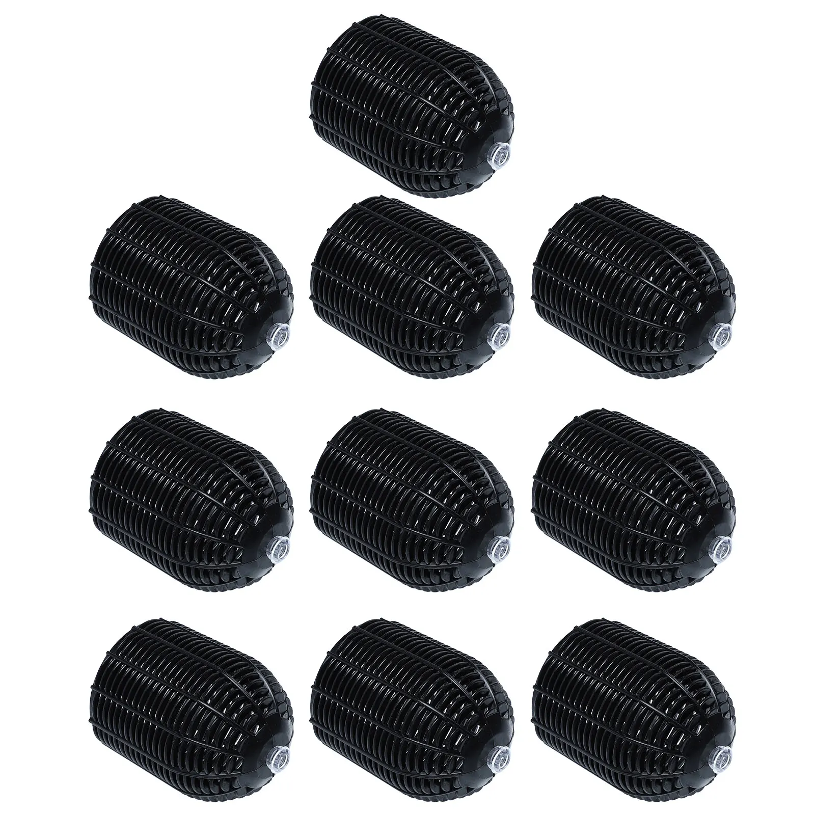 

10pcs Plastic Lampshade Pendant Black Small Shades Decorative String Light Home Lighting Attachment Simulation Rattan Lampshade