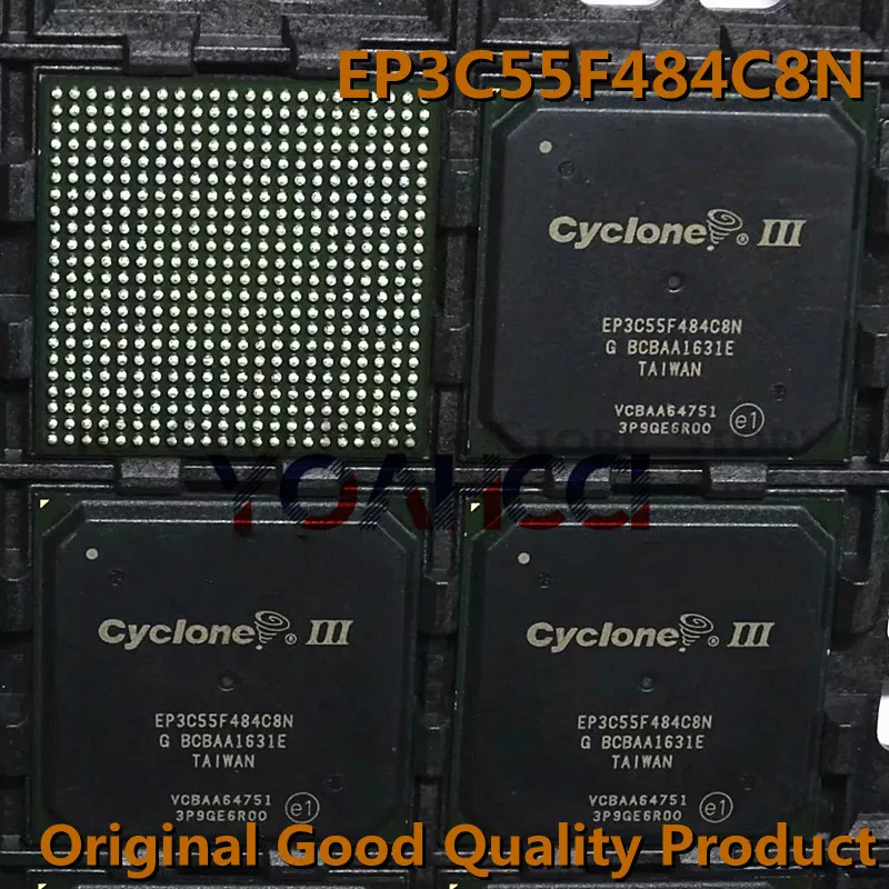 EP3C55F484C8N (1 peça) Frete Grátis FBGA-484 Matriz de Portão Programável (FPGA) IC Original chip IC integrado, Em Estoque