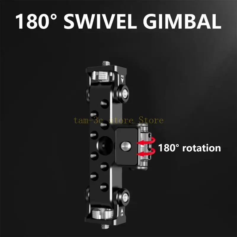 Staffe versatili per smartphone Set supporti per telefono tripli Supporto in alluminio per vlogging D0UA