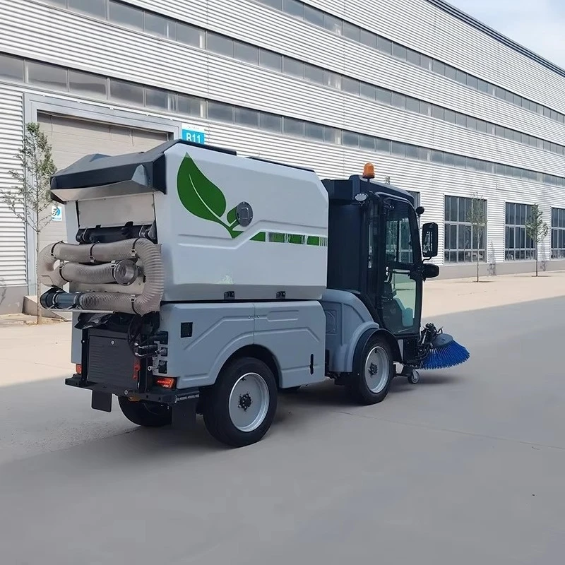 High Quality New Condition 100% Electric Full Sweeper Street Cleaning Machine Motor Pump Gear Municipal Equipment for Door