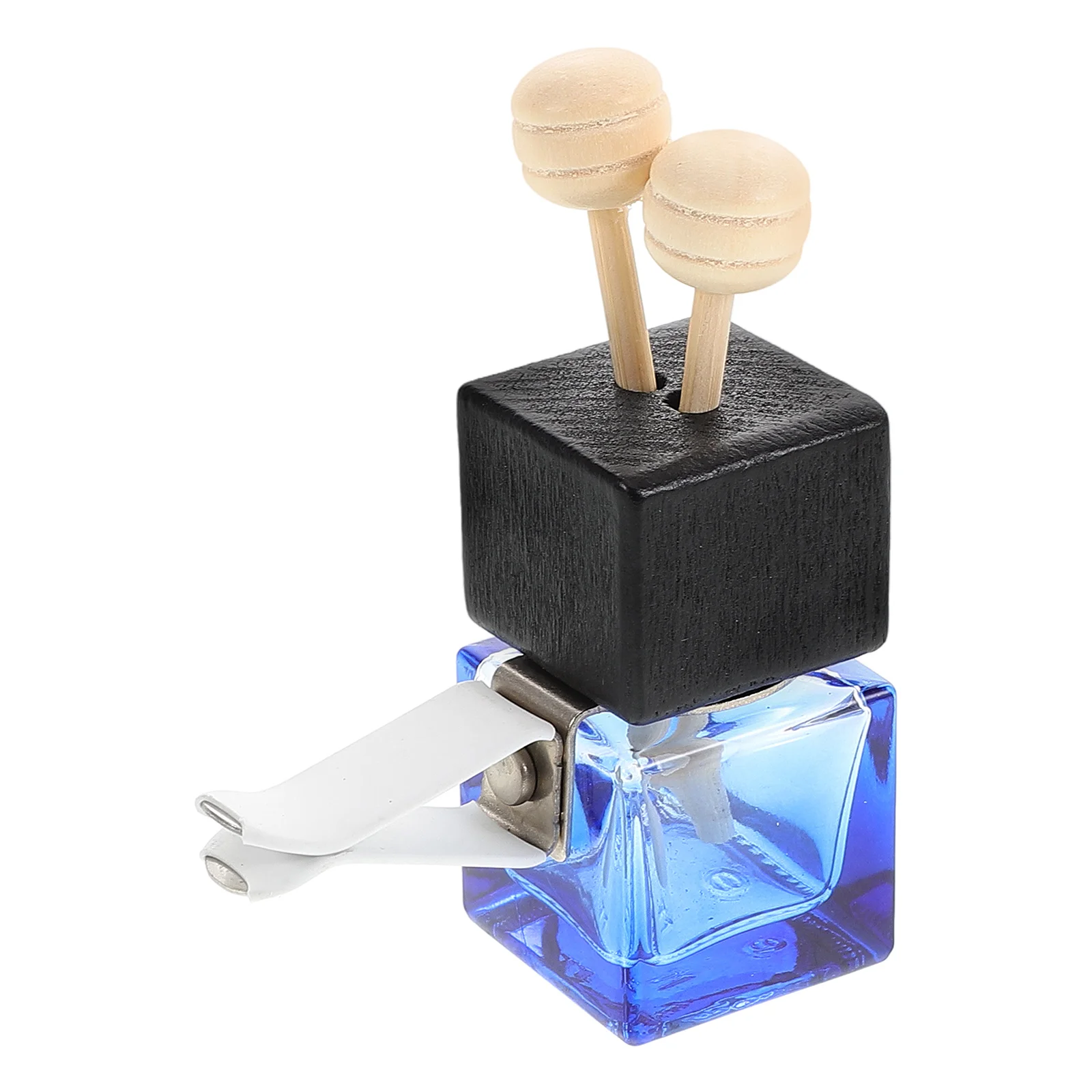 

Car Air Freshener Vent Clip with Clear Glass Diffuser Bottle Universal Aroma Essential Oil Vial Stylish Interior
