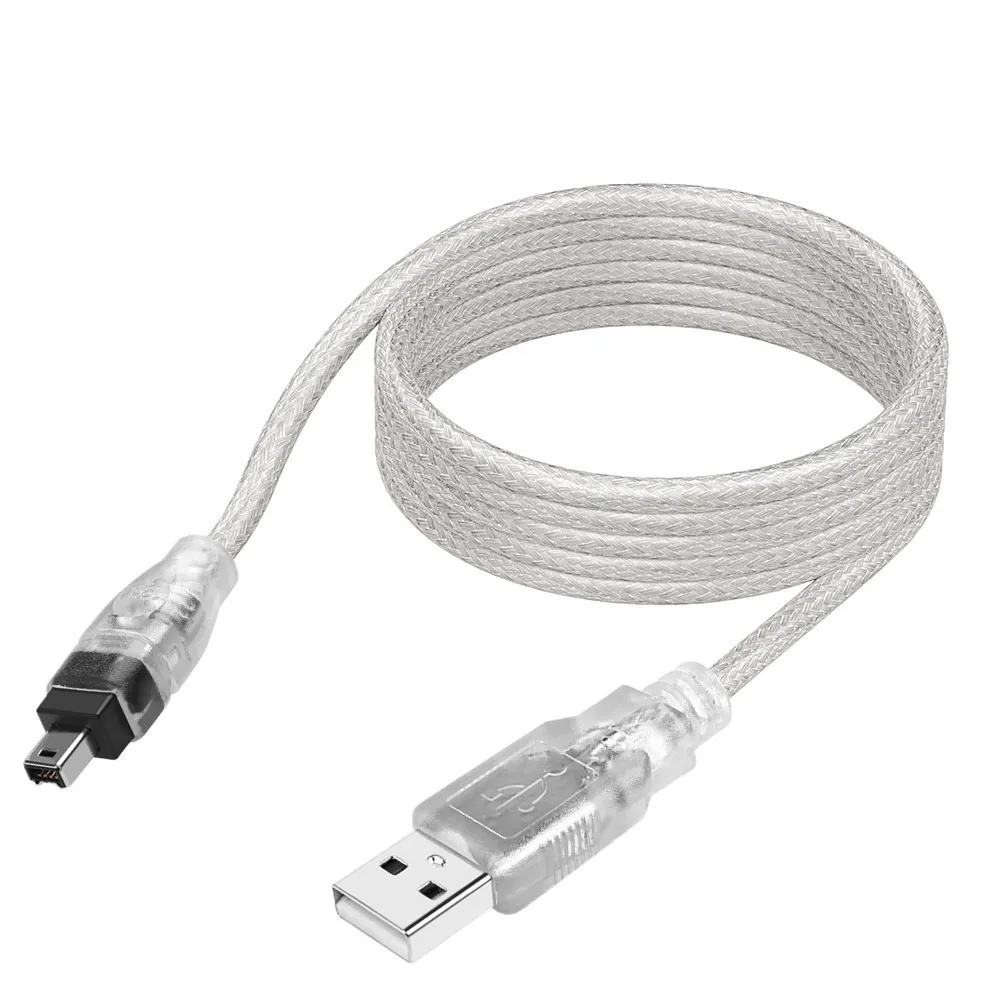 Kabel przejściowy USB męski na Firewire IEEE 1394 4-pinowy męski kabel przejściowy iLink firewire 1394 do kamery SONY DCR-TRV75E DV 120 cm 4 stopy
