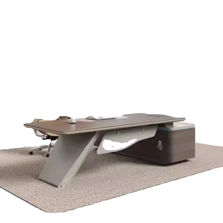 Boss's office desk and chair combination, simple and modern CEO, leader's office furniture supervisor, manager
