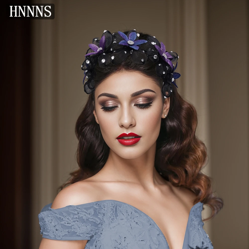 TOPQUEEN Elegante Braut Hochzeit Blume Haar Armband Handgemachte Exquisite frauen Bankett Tanzen Party Haar Zubehör YXA207