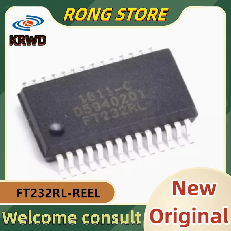

5 шт. Новые оригинальные чипы IC FT232RL-REEL, модуль USB-Serial для загрузки прошивок, электронные компоненты