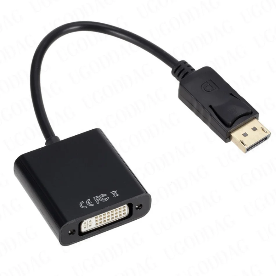 Port wyświetlacza Adapter DP do DVI HD 1080P DisplayPort do DVI konwerter Adapter do kabla męski na żeński do monitora wyświetlaczy projektora