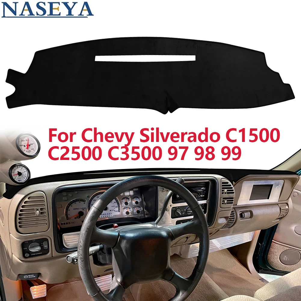 Для Chevy Silverado C1500 C2500 C3500 97 98 99, чехол для приборной панели автомобиля, анти-УФ-защитный козырек от солнца, нескользящая накладка, автомобильные аксессуары