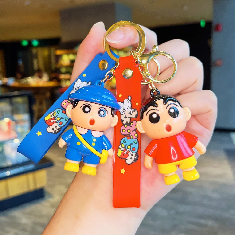 Cartoon Q-version Fun Soft Silicone Keychain Pendant Couple Creative Jewelry Bag Pendant Keychain Gift for Girlfriend's Birthday - view 2
