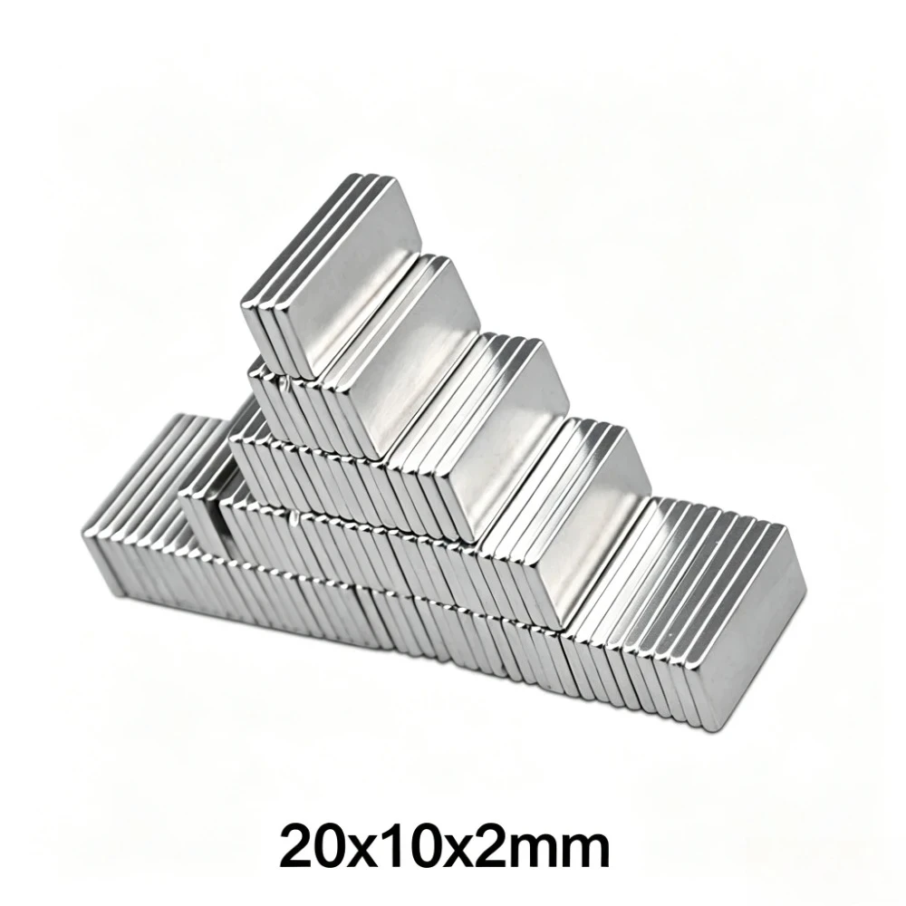 20x10x2 mm Rare Earth Magnet 20mmX10mm Block Rectangular Magnets 20x10x2mm Permanent Neodymium Magnet 20*10*2 mm