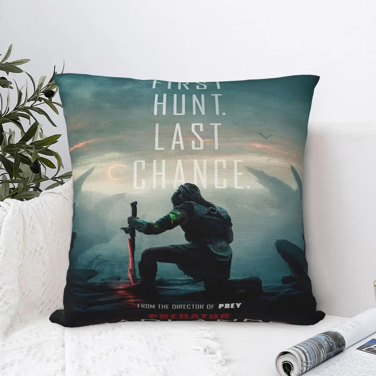 المفترس: أغطية الوسائد Badlands المنتج غطاء وسادة بوليستر ناعم ديكورات كيس وسادة غطاء مقعد مربع 18 بوصة متعدد الحجم #1