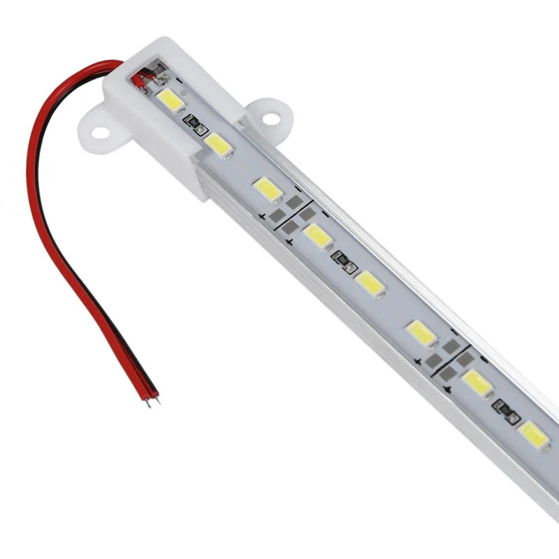 

AA81-8Pcs 50CM 12V 36 LED 5050 SMD Hard Strip Bar Light Aluminum Rigid White