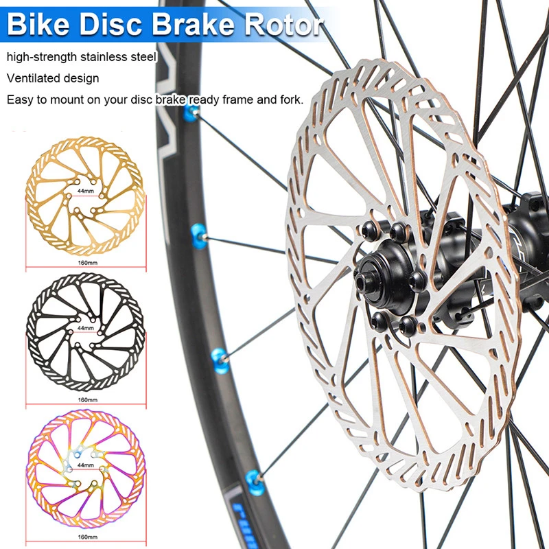 Chooee Bike Accessories Bicycle Disc Brake Rotors 160mm 180mm 203mm Steel MTB Road Cycling Disk  Brake Rotor