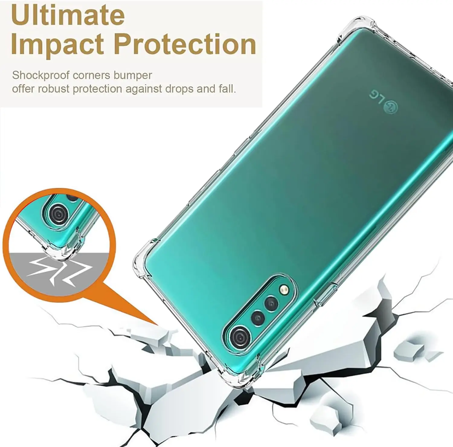 Case For LG Velvet Ultra Thin Soft Clear TPU Cover Case  for LG Velvet 5G LM-G900N LM-G900E Couqe