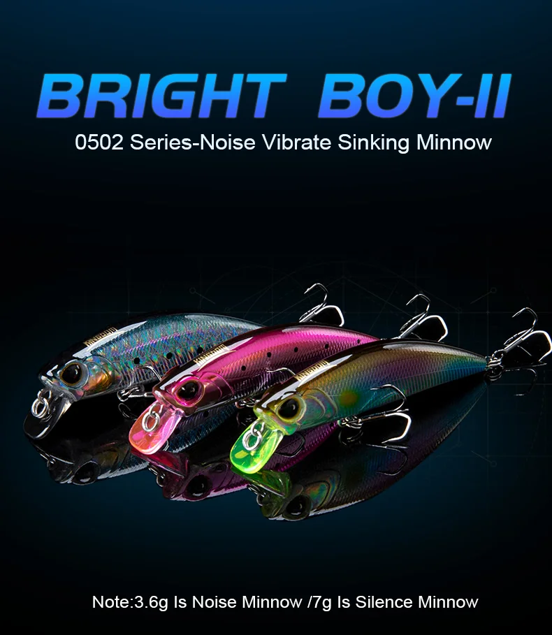 Kingdom Sinking Minnow Angelköder, 45 mm, 60 mm, weit werfender künstlicher harter Wobbler, Wobbler, schlanker Körper, harte Köder für Forellenbarsch – Detail 2