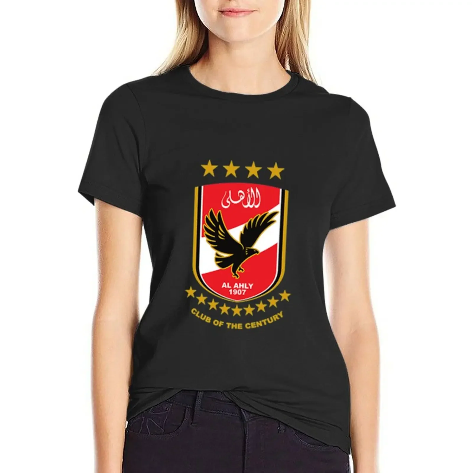 

Al-AHLY Football Club New 9 stars logo T-shirt anime clothes hippie clothes woman t shirt