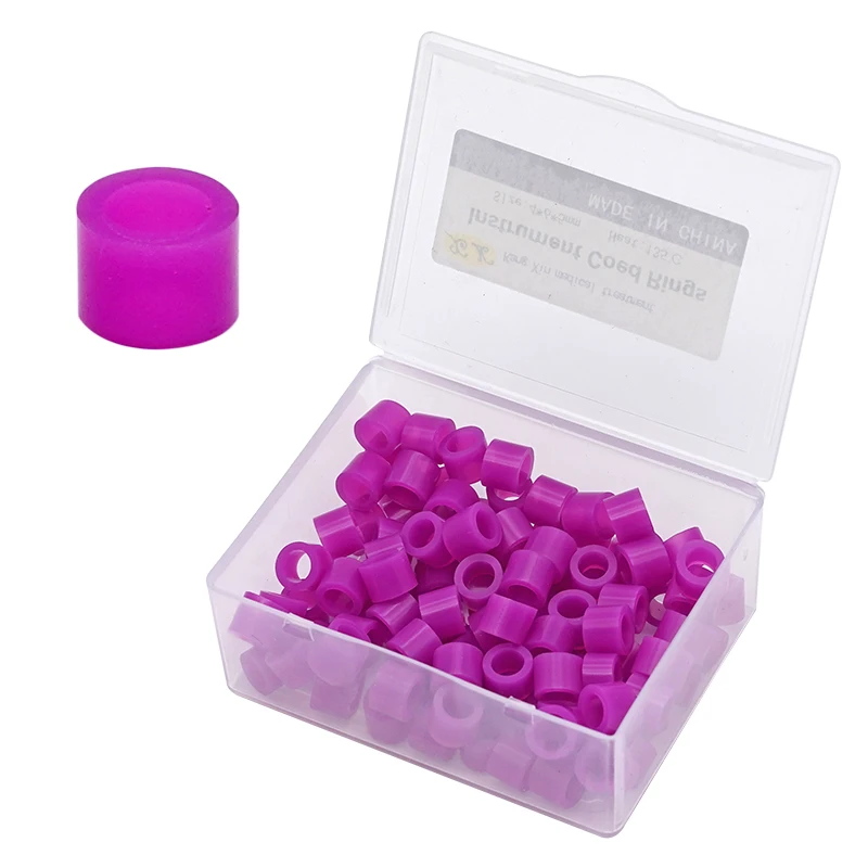 100pcs Dental Teeth Code Rings Silicone