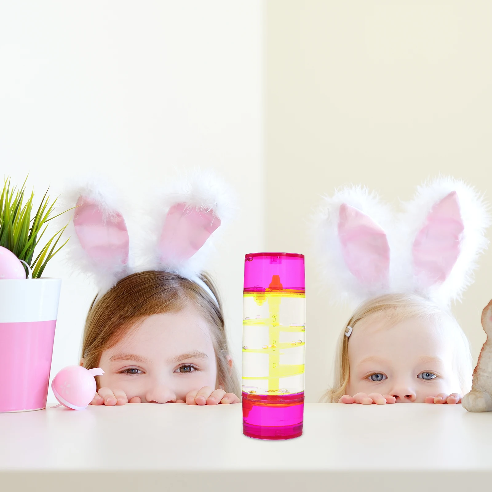 

Premium Liquid Oil Hourglass Decoration for Study Bedroom Desk Decorative Bubbler Timer Smooth Visual Experience Calming Home