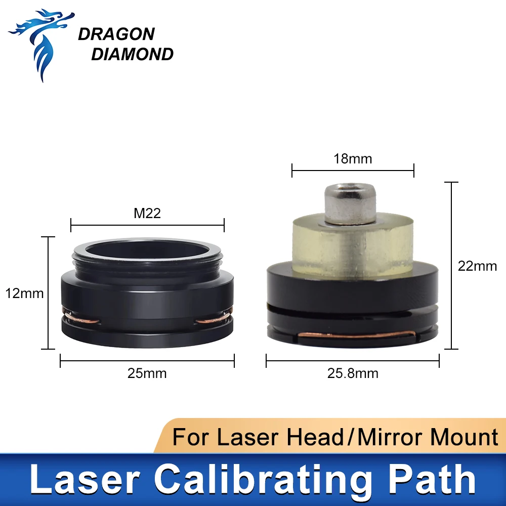 Laser Path Calibrating Device For Lens Tube Light Regulator Alignment Kit For Co2 Laser Head Mirror Mount Adjust Collimate