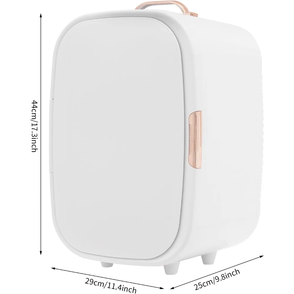 ثلاجة للعناية بالبشرة، ثلاجة صغيرة للمكياج سعة 12 لتر لغرفة النوم، مبرد محمول وثلاجة صغيرة مدمجة لمستحضرات التجميل والمشروبات،