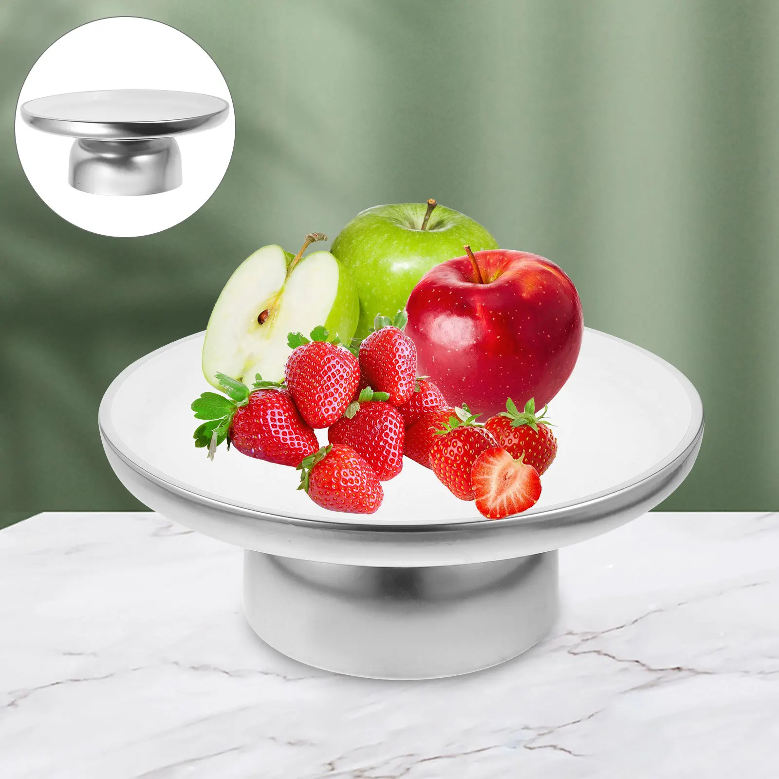 

Фарфоровая высокая тарелка для фруктов, высокий поднос для десертов для дома, кухни, офиса, элегантная винтажная керамика