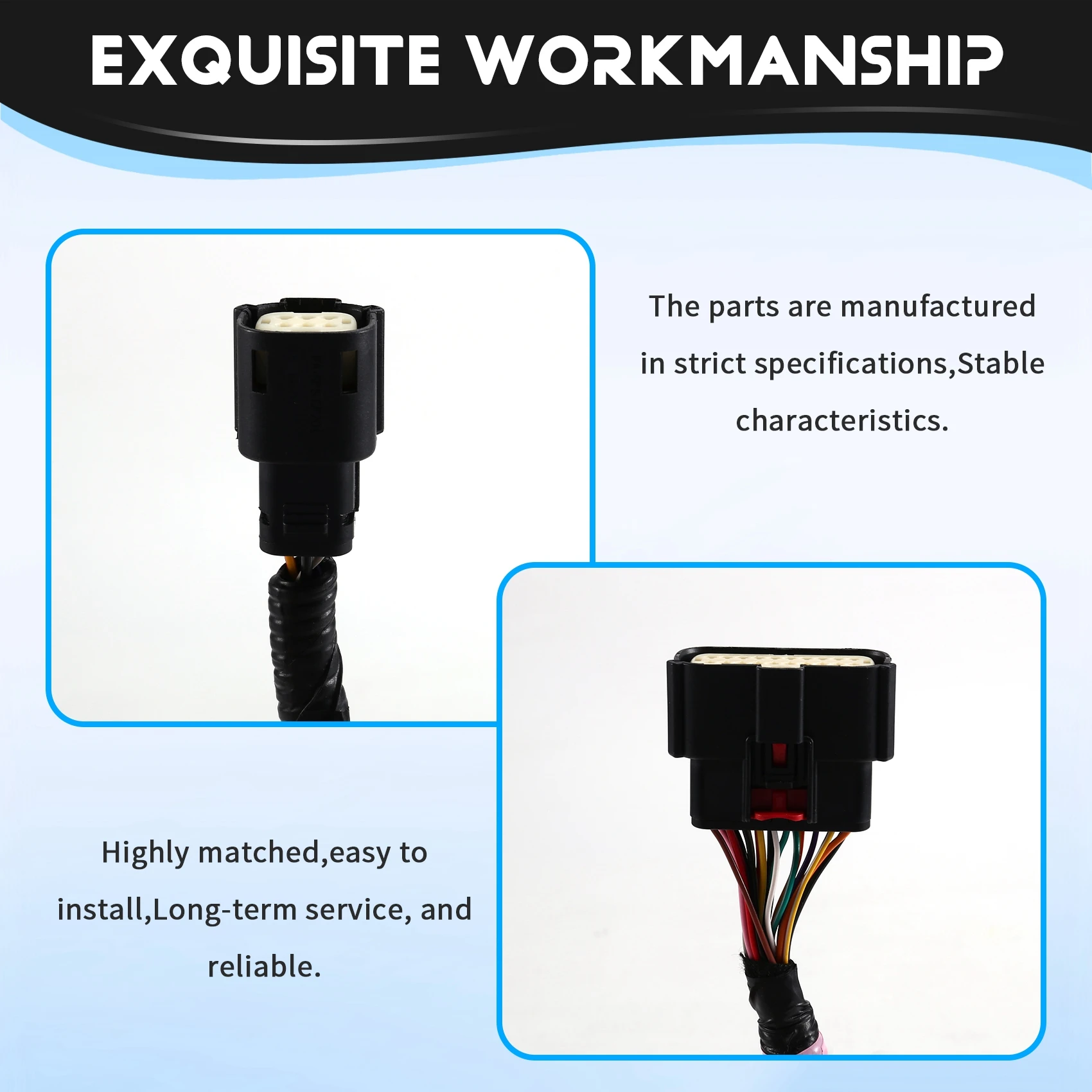 AB98-For Tesla Model S 2012-2016 Car Front Bumper Wiring Harness 1004420-04-M 100442004M Replacement Part