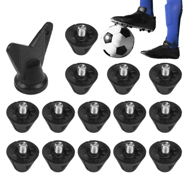 

Football Shoe Studs With Wrench 14X Shoe Boot Cleats Studs With Wrench Increase Stability Balance For Football Competition