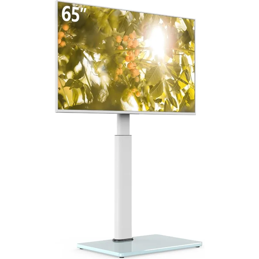 

Swivel TV Floor Stand for 3265 Inches TVs with 8Level Height Adjustment Corner Design Suitable for Living Room or Bedroom Suppo